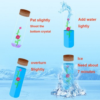 20 pcs/set DIY Magic Bottle Science Project Artificial Ice Landscape Bottle Children Toy Funny Educational DIY Ice Bottle
