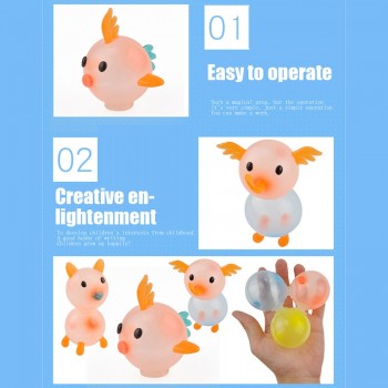 Innovative Handmade Sticky Ball Children Educational Toys DIY Creative Viscose Balloon English Version Puzzle Toy Kid Funny Gift
