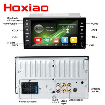 hoxiao multimedia player BT  7 inch 2din car radio car MP3 MP4 MP5 For Toyota Camry/Vios/Corolla/wish/Altis/ 20CM*10CM noAndroid