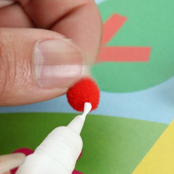 Saizhi Child Toy DIY Hairball Sticky Paper Painting Kindergarten Toy Material Package Children Toy Toys Girl Crafts SZ3613