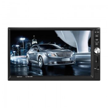 7022B 2Din 1024*600 7 Touch Screen Car Bluetooth MP5 Player Stereo Video Audio FM Radio Media Player With Backup Camera New