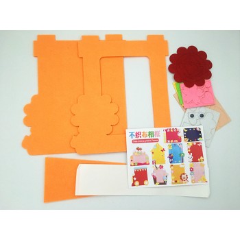 Happyxuan 10pcs Kids DIY Felt Craft Kits Picture Photo Frame Cartoon Dolphins Kindergarten Baby Creative Educational Toys 2018
