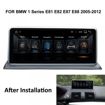 COIKA 10.25 IPS Screen Car GPS Navi Player For BMW E81 E82 E87 E88 2005-2012 With 2+32G RAM Android 7.1 System Stereo WIFI BT
