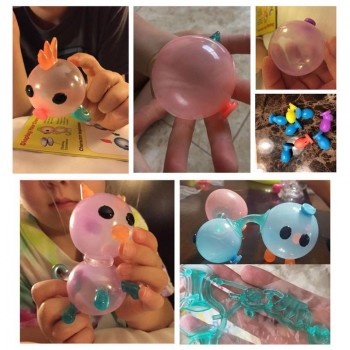 Innovative Kids Craft Handmade Toys Sticky Ball Inflatable DIY Funny Music Toy English Version Boys Girls Gift
