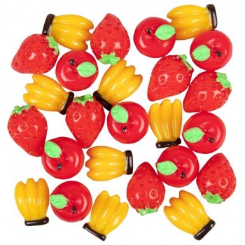 Slime Charms Mixed Sweets 30 Pcs Of Slime Beads DIY Resin Cake Simulation Fruit Animial Manual Diy Slime Accessories