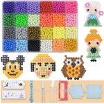 Aqua Beads 5mm DIY Set Jigsaw Tool Creativity Magic Fuse Perler Beads Pegboard Puzzles Kids Toys for Girls Children Gift 7 10