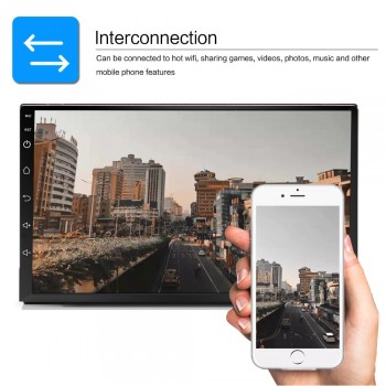 hoxiao 2 DIN 7inch Android 8.1 Touchscreen Car Multimedia Player Bluetooth GPS WiFi Navigator FM Radio Player Vehicle camera