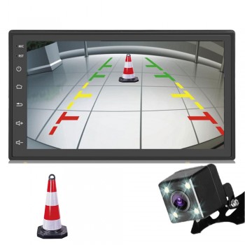 hoxiao 2 DIN 7inch Android 8.1 Touchscreen Car Multimedia Player Bluetooth GPS WiFi Navigator FM Radio Player Vehicle camera