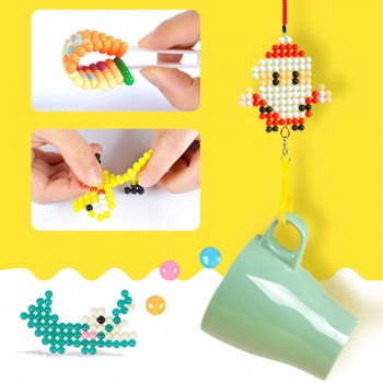5700pcs Magic Spray Aquas Beads Toy DIY Water Sticky Fuse Beads Plastic Toys Funny Kid Develop Hand-eye Coordination Gift