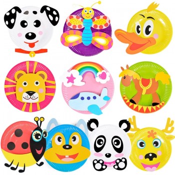 Montessori Toys DIY Child Toy Kindergarten Material Package Paper Tray Sticker Crafts Kids Kits for Creativity Toys for Children
