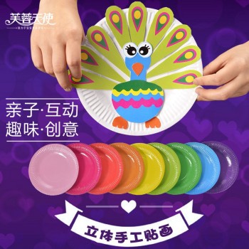 Montessori Toys DIY Child Toy Kindergarten Material Package Paper Tray Sticker Crafts Kids Kits for Creativity Toys for Children