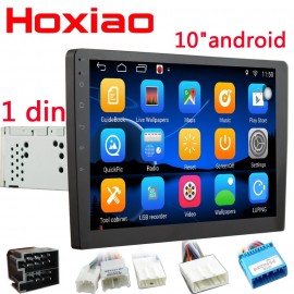 10 One din Car Multimedia Player Android os Quad Core 2 din radio GPS Stereo Audio for Volkswagen nissan Kia Hyundai vw no dvd