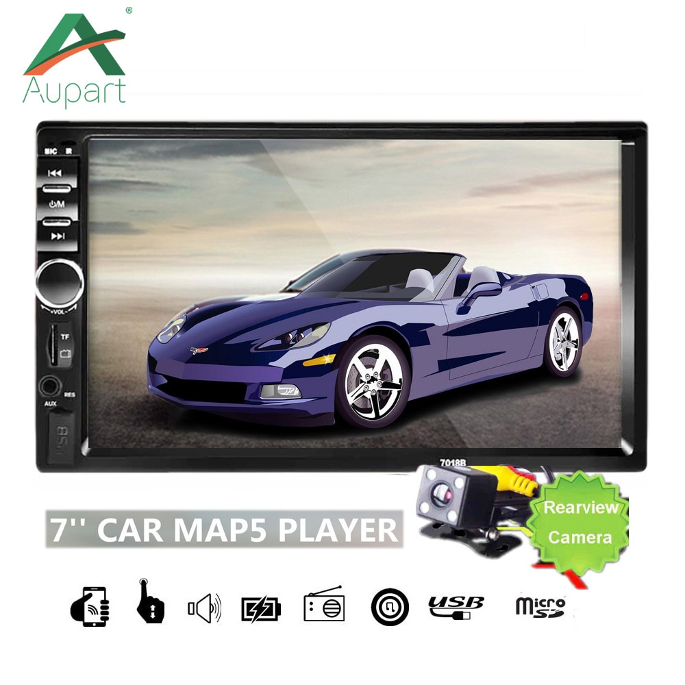 stereo car 7 Touch Screen car radio bluetooth araba teypleri rear view camera autoradio 2 din mp5 car player multimidia 7018b