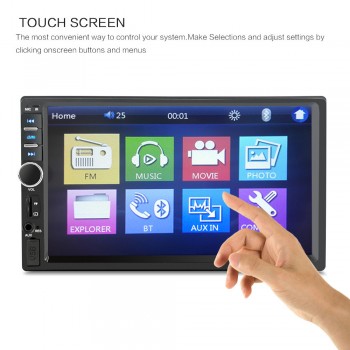 stereo car 7 Touch Screen car radio bluetooth araba teypleri rear view camera autoradio 2 din mp5 car player multimidia 7018b