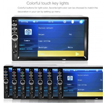 stereo car 7 Touch Screen car radio bluetooth araba teypleri rear view camera autoradio 2 din mp5 car player multimidia 7018b