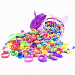 70pcs Pop Beads Amblyopia Candy Colors DIY Wear Bead Bracelet Without String Kids Toys Personalized Jigsaw Puzzle Beads Toys