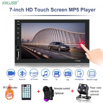 2din Car Radio 7 inch Touch mirrorlink Android Player 2 DIN MP5 Player Autoradio Bluetooth Rear View Camera tape recorder