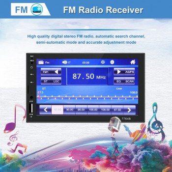 2din Car Radio 7 inch Touch mirrorlink Android Player 2 DIN MP5 Player Autoradio Bluetooth Rear View Camera tape recorder