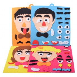 DIY Toys Emotion Change Puzzle Toys 30CM*30CM Creative Facial Expression Kids Toys For Children Educational Learning Funny Set