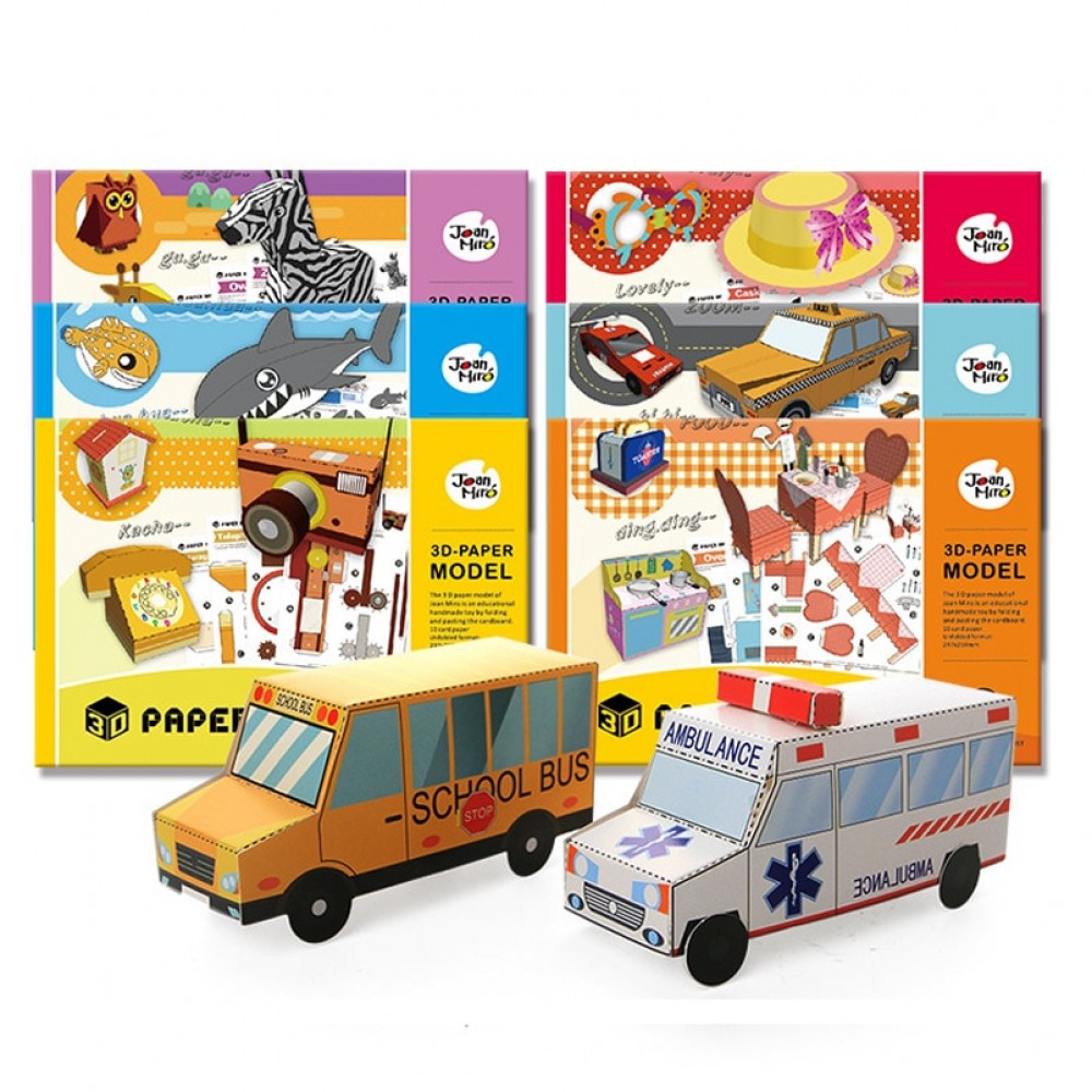 3D Children Craft Toys Paper Model Book Arts amp; Crafts Stickers DIY Game Handmade Animals Accessories Kitchen Girls Toys For Kids