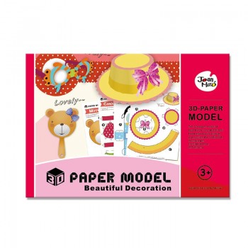 3D Children Craft Toys Paper Model Book Arts amp; Crafts Stickers DIY Game Handmade Animals Accessories Kitchen Girls Toys For Kids