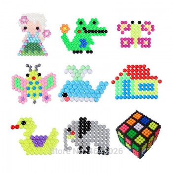 DIY Fuse Beads Magic Water Creative beads set Pen Tweezer Pegboard Kit Accessories Girls Gift kids toys for Children 8 10 years
