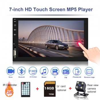 HD 7 Autoradio 2 din Car Radio Cassette Recorder Touch Screen Car Audio Bluetooth Rear View Camera MP3 MP5 multimedia Player