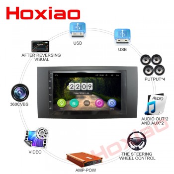 Android 8.1 car Multimedia radio player For Ford Focus 2 Din frame to Car Radio for C-Max S-Max Fusion Transit Fiesta use