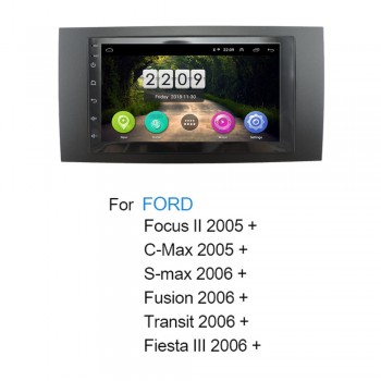 Android 8.1 car Multimedia radio player For Ford Focus 2 Din frame to Car Radio for C-Max S-Max Fusion Transit Fiesta use