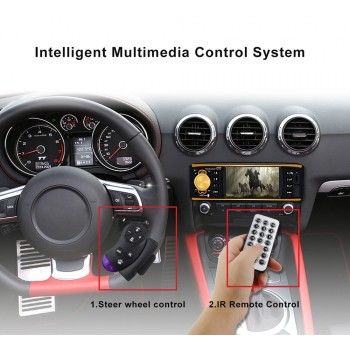 For car radio 1din stereo 1 din autoradio mp3 player mp5 multimedia radios universal Steering Wheel Remote Control 4 inch Mirror