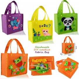 Funny Handmade Handbags DIY Non-woven Fabric Cloth Sewing Project Pattern Bags Kit kids Art amp; Crafts Educational Toys for Kids