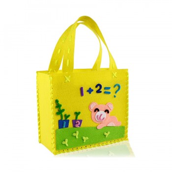 Funny Handmade Handbags DIY Non-woven Fabric Cloth Sewing Project Pattern Bags Kit kids Art amp; Crafts Educational Toys for Kids