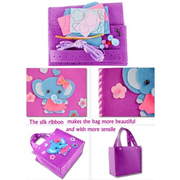 Funny Handmade Handbags DIY Non-woven Fabric Cloth Sewing Project Pattern Bags Kit kids Art amp; Crafts Educational Toys for Kids