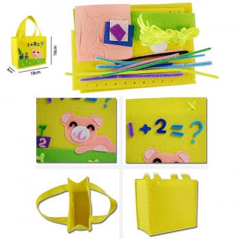 Funny Handmade Handbags DIY Non-woven Fabric Cloth Sewing Project Pattern Bags Kit kids Art amp; Crafts Educational Toys for Kids