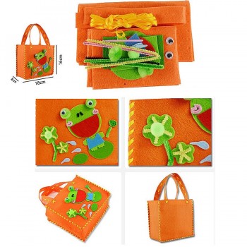 Funny Handmade Handbags DIY Non-woven Fabric Cloth Sewing Project Pattern Bags Kit kids Art amp; Crafts Educational Toys for Kids