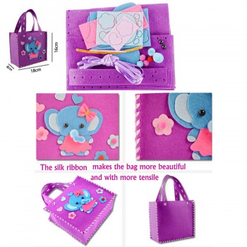 Funny Handmade Handbags DIY Non-woven Fabric Cloth Sewing Project Pattern Bags Kit kids Art amp; Crafts Educational Toys for Kids