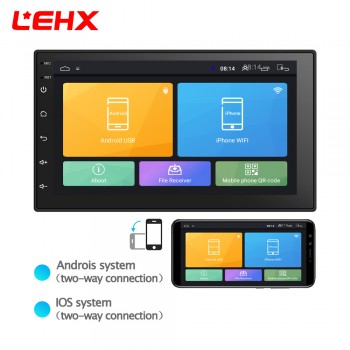 LEHX 7Car Android 8.0 Car Radio Car GPS Navigation Multimedia Video Player Radio for Volkswagen Nissan Hyundai Kia toyata CR-V