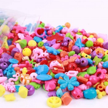 DIY Beaded Toys 500g bag child handmade hand-made beaded toys nursery handmade bracelet necklace Material Girl Create gift