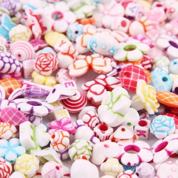 DIY Beaded Toys 500g bag child handmade hand-made beaded toys nursery handmade bracelet necklace Material Girl Create gift