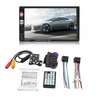 7 Inch HD touch screen Car radio Bluetooth Stereo audio Car Dual 2 din Car Multimedia MP5 Player rear camera remote controller