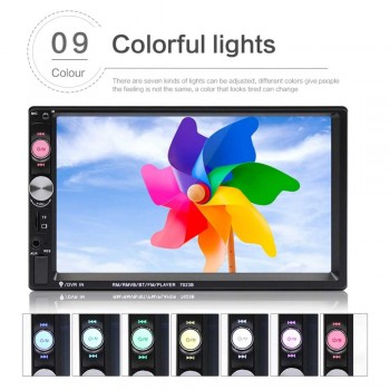7 Inch HD touch screen Car radio Bluetooth Stereo audio Car Dual 2 din Car Multimedia MP5 Player rear camera remote controller