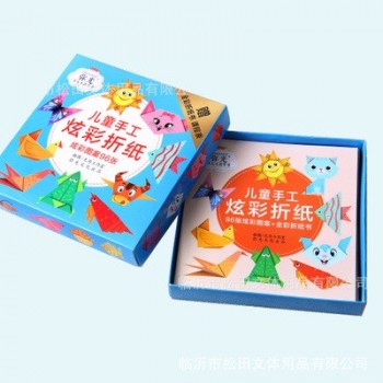 96pcs DIY 3D Origami Paper Childrens Toy Flower Animal Art Handcraft Paper Book Paper-cut Learning Toy Stacked Paper Kids Gift