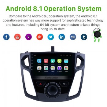Seicane 9 inch Android 8.1 Touchscreen Car Radio For 2011 2012 2013 2014 2015 Ford Focus 2Din Head Unit Multimedia Player