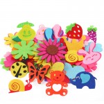 DIY creative non-woven patch children hand made intelligent sticker material non-woven fabric petals DIY Sticker kids toys BS68