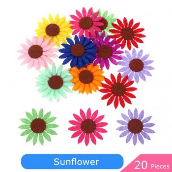 DIY creative non-woven patch children hand made intelligent sticker material non-woven fabric petals DIY Sticker kids toys BS68