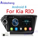 2din 2.5D HD tempered glass Android 8.0 Car DVD Multimedia player for Kia k2 Rio 2010 2011 2012 2013 2014 2015 GPS car radio