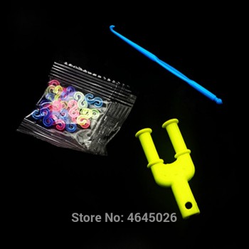 1500pcs Rubber Bands Loom DIY Weaving Tool Box Creative Set Elastic Silicone Bracelet Kit Kids Toys for Children Girls Gift 5 10