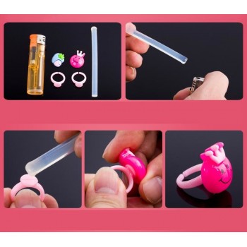 Girls Jewelry Making Beaded toys Creative DIY Acrylic Beads Kit Accessories for Bracelets Handmade Educational Toy Birthday Gift