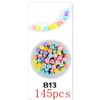 Mixed Color Girls DIY Beads Bracelet Toys Set Jewelry Chain Making Accessories Kids Beads Set 3D Puzzle Educational Toys