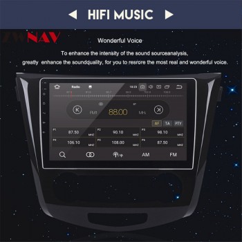 4G+32G Octa Core Android 8.0 car multimedia player gps navigation video 2 din car audio for Nissan X-TRAIL Qashqai Dualis Rouge
